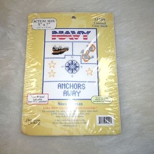 Counted Cross Stitch Kit, Navy Sampler Candamar Design